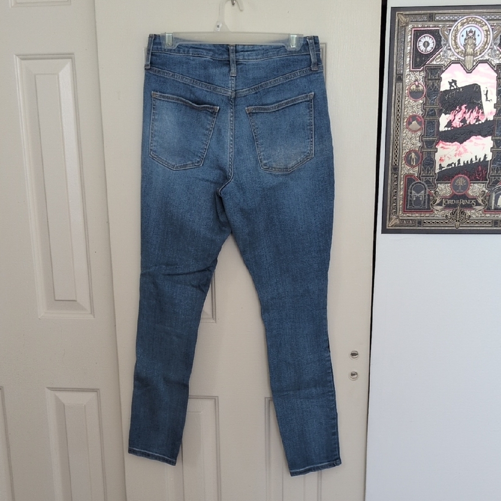 Universal Thread Blue Patchwork Skinny Jeans - image 4